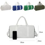 Custom canvas duffel bag shoulder strap