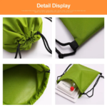 Custom gym bag handles and shoulder strap