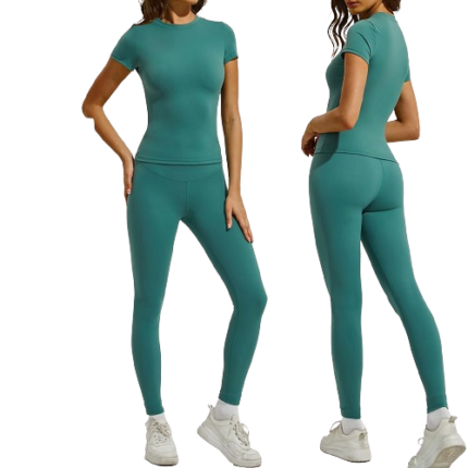 Women's high waist compression yoga set