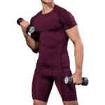 Men's gym compression set