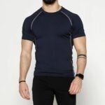 Custom logo men's compression shirt