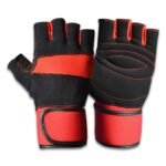 Breathable half-finger fitness gloves