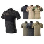 Heavyweight camouflage cotton T-shirt