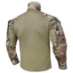 Tactical camouflage pullover shirt for outdoor use