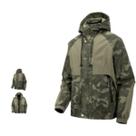 Custom logo men's camouflage zipper jacket