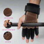 Half-finger cycling and hiking gloves