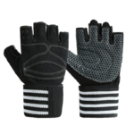 Neoprene workout gloves with wrist support