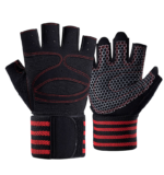 Private label half-finger gym gloves