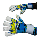 Goalkeeper gloves with adjustable wrist strap