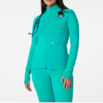 Breathable woven medical scrub jacket