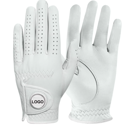 Cabretta leather golf gloves
