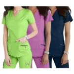 Custom healthcare scrub top and pants