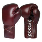 Custom leather lace up boxing gloves