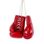 Custom logo leather boxing gloves