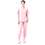 Custom medical scrub top and pants set