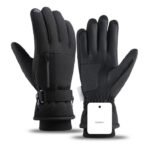 Custom water resistant ski gloves