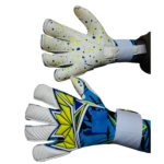 Hybrid cut latex goalkeeper gloves