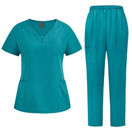 Modern unisex medical scrub uniform