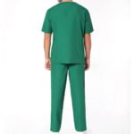 Medical scrub set with multiple functional pockets