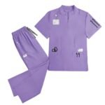 OEM wholesale stand collar medical scrubs
