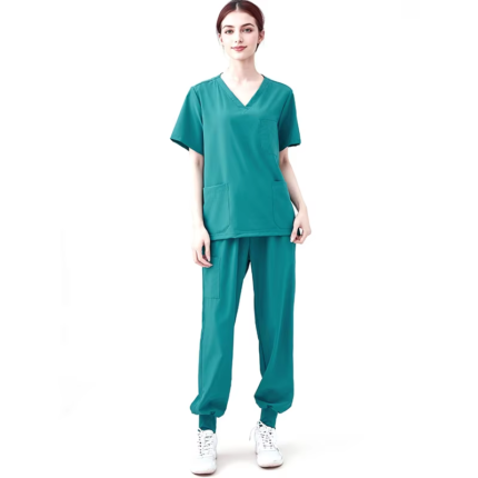 Polyester spandex medical scrubs