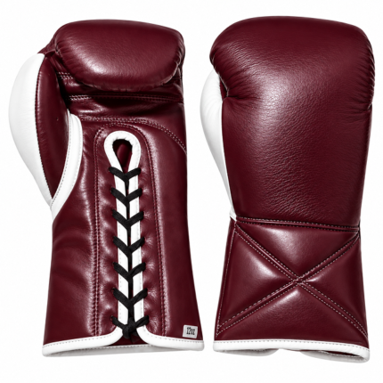 Premium lace up boxing gloves