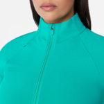 Private-label full-zip scrub jacket