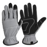 Protective synthetic leather mechanic gloves