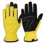 Synthetic leather mechanic gloves