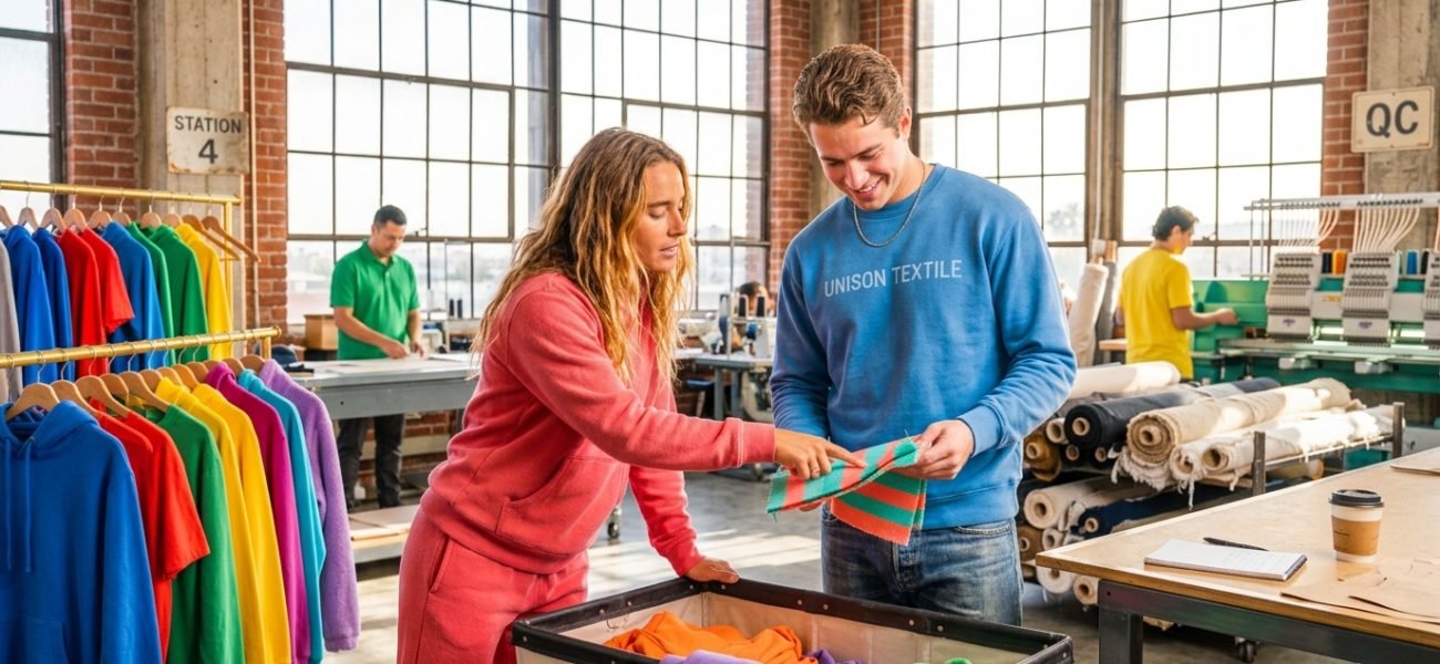 Custom clothing and apparel manufacturing