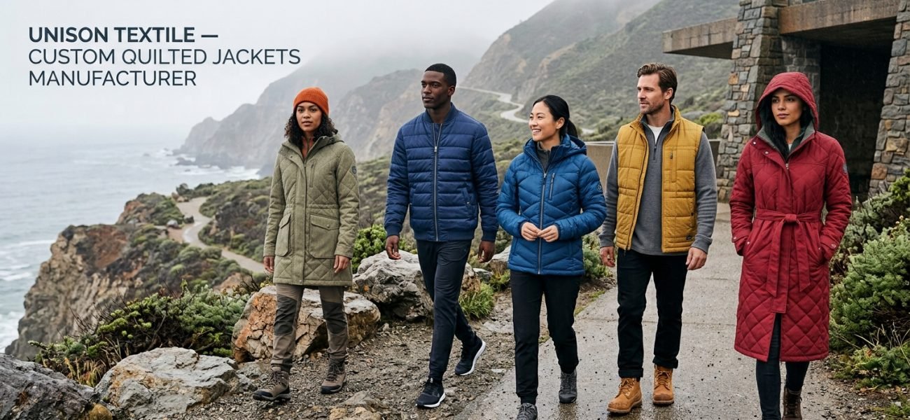 Custom quilted jackets manufacturer