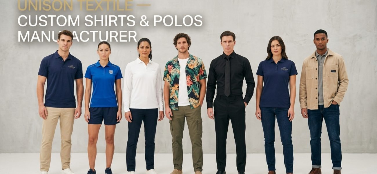 Custom shirts and polos manufacturer