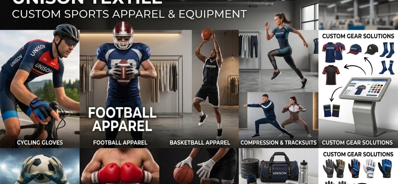 Custom sportswear and sports equipment manufacturer